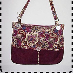 NEW HANDMADE PASLEY  & FLORAL HANDMADE BAG